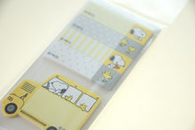 Load image into Gallery viewer, KAMIO JAPAN T-Snoopy Compact Sticky Notes, Bus, Sticky Notes, Post-it, Sticky Notes, Cute, Stylish, Speech Bubble, Small, Character, Notepad, Schedule Book, Notebook Timekeeper: 4550451081586