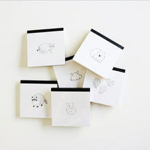 Load image into Gallery viewer, GREENFLASH Animal Series Square Memo Pad Chinchilla A5 B5 Grid Ruled Lined Blank Sticky Notes Cute Stylish Small Ring Character Planner Notebook Timekeeper :4562482820850