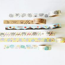 Load image into Gallery viewer, GREENFLASH Green Flash Seals - Animal Series Wombat Masking Tape Seal Book Lucky Bag Round Stylish Album Decoration Heart Lots of Stickers Smartphone Reward Flower Cute Schedule Book Diary Timekeeper: 4562482820904