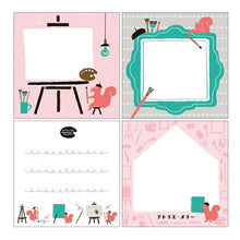 Load image into Gallery viewer, GREENFLASH Green Flash Notebook Square Atelier Merry Memo Pad Square Squirrel A5 B5 Grid Ruled Lined Plain Sticky Notes Memo Pad Cute Stylish Small Ring Character Schedule Book Diary Timekeeper :4562482823240