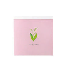Load image into Gallery viewer, GREENFLASH Memo Pad Square BROOCHIR suzuran (Lily of the Valley) A5 B5 Grid Lined Blank Sticky Notes Cute Stylish Small Ring Character Schedule Book Time Keeper :4562482824179
