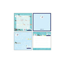 Load image into Gallery viewer, GREENFLASH Notebook Square BROOCHIR Memo Pad Square Mizudori A5 B5 Grid Ruled Lined Blank Sticky Notes Notepad Cute Stylish Small Ring Character Planner Timekeeper: 4562482824186