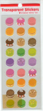 Load image into Gallery viewer, ORIENTALBERRY Oriental Berry Seals · Transparent Stickers S-661 Macaron Seals Lucky Bag Round Stylish Album Decoration Heart Large Quantity Stickers Smartphone Reward Flower Cute Schedule Book Notebook Timekeeper :4571225406619