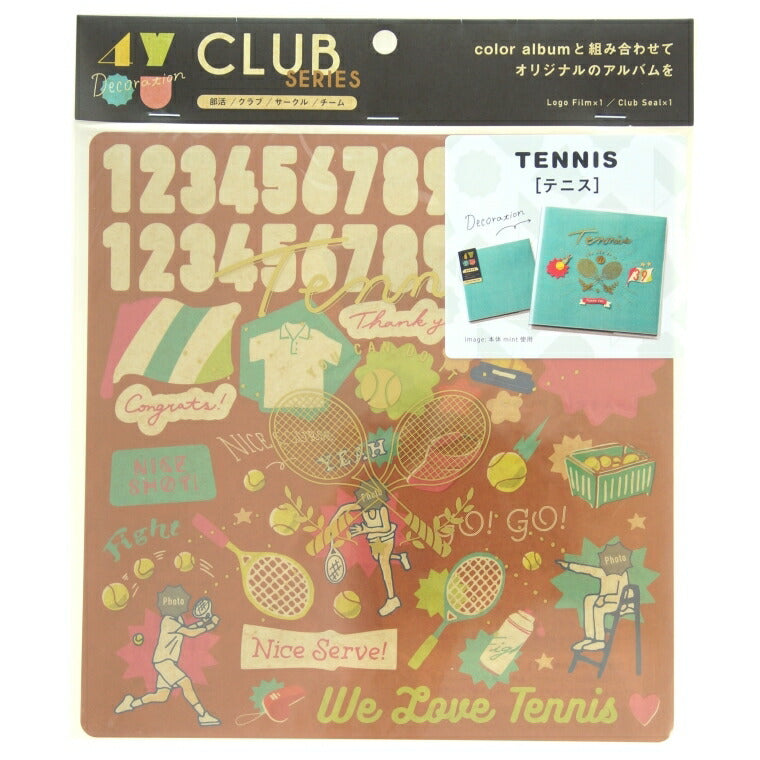 IROHA いろは出版 シール ・ 4you decoration CLUB series GD4-02 テニス シール帳 福袋 丸 おしゃれ アルバム デコレーション ハート 大量 ステッカー スマホ ごほうび 花 かわいい 手帳のタイムキーパー :4573468142200