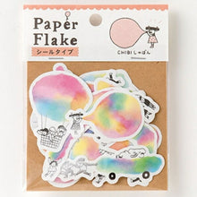 Load image into Gallery viewer, IROHA Iroha Publishing Seals, PAPER FLAKE APFS-07 CHIBI Bubbles, Seal Book, Lucky Bag, Schedule, Deco, Stickers, Diary, Reward, Flowers, Alphabet, Planner, Time Keeper for Notebooks: 4573468142644
