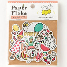 Load image into Gallery viewer, IROHA いろは出版 シール ・ PAPER FLAKE APFS-08 balloonparty シール帳 福袋 スケジュール デコ ステッカー ダイアリー ごほうび 花 アルファベット スケジュール帳 手帳のタイムキーパー :4573468142651