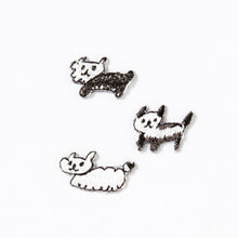 Load image into Gallery viewer, IROHA いろは出版 シール ・ AIUEOAPPLIQUEAIUEOSTARSAQAS-22 neko border GY アップリケ ワッペン 刺繍 シール帳 福袋 スケジュール デコ ステッカー ダイアリー ごほうび 花 アルファベット スケジュール帳 手帳のタイム :4573468145713