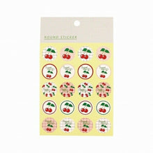 Load image into Gallery viewer, FRONTIER Round Seals, HEIKO Fancy Paper Series Cherry, Showa Retro Seal Book, Lucky Bag, Stylish Album Decoration, Heart, Bulk Stickers, Smartphone, Reward, Flower, Cute, Schedule Book, Notebook Timekeeper: 4580416996013