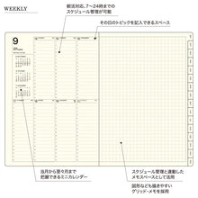 Load image into Gallery viewer, #【予約★7月上旬発送】 LACONIC ラコニック 2026 9月始まり 手帳 週間バーティカルレフト式 バーチカルレフト B6VL リフィル :4580749660575