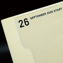 画像をギャラリービューアに読み込む, #【予約★7月上旬発送】 LACONIC ラコニック 2026 9月始まり 手帳 月間式(ブロック) マンスリー A5M ポケット_ホワイト :4580749660704