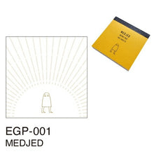 Load image into Gallery viewer, EL COMMUN Egyptian Memo Pad MEDJED sticky notes, Post-it, for planners, cute, stylish, funny notepad, schedule book, planner time keeper: 4582529494820