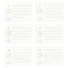 Load image into Gallery viewer, 【SALE価格★】EL COMMUN エルコミューン 2025 年 1月始まり カレンダー H120×W180 卓上 リングタイプ Star Sign 星座 スターサイン 月曜始まり マトカ MATOKA キャラクター デザイン おしゃれ 大人かわいい スケジュール帳 手帳のタイムキーパー :4589954876757