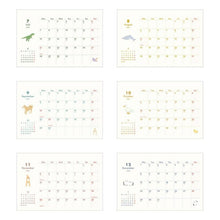 Load image into Gallery viewer, EL COMMUN エルコミューン 2025 年 1月始まり カレンダー H120×W180 卓上 リングタイプ Mite ミーテ 月曜始まり マトカ MATOKA キャラクター デザイン おしゃれ 大人かわいい スケジュール帳 手帳のタイムキーパー :4589954876733