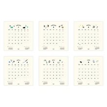 Load image into Gallery viewer, EL COMMUN エルコミューン 2025 年 1月始まり カレンダー H148×W148 卓上 リングタイプ Icon アイコン 月曜始まり パン カフェ ミモザ マトカ MATOKA デザイン おしゃれ 大人かわいい スケジュール帳 手帳のタイムキーパー :4589954876702