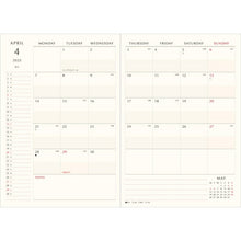 Load image into Gallery viewer, 【メール便送料無料】 EL COMMUN エルコミューン 2025 4月始まり 手帳 月間式(ブロック) B6 マンスリー ピニエ ペンギン 恐竜 ブタ メジェド マトカ MATOKA キャラクター デザイン おしゃれ 大人かわいい 手帳カバー ダイアリー スケジュール帳 :4516085211904