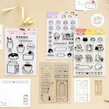 画像をギャラリービューアに読み込む, BGM ビージーエム スタンプ ・ クリアスタンプ 記録 予定 スタンプ台 インク かわいい キャラクター 手帳 イラスト 6mm 5個 3個 ごほうびスタンプ 事務 先生 スケジュール帳 手帳のタイムキーパー :4589435513430