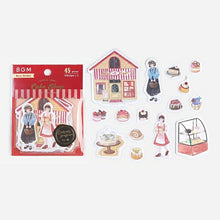 画像をギャラリービューアに読み込む, BGM ビージーエム シール ・ リトルショップ・洋菓子店 フレークシール 文具女子 リネンシール シール帳 福袋 丸 おしゃれ アルバム デコレーション キャラクター フレークシール スケジュール帳 手帳のタイムキーパー :4589435522357