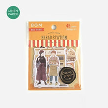 画像をギャラリービューアに読み込む, BGM ビージーエム シール ・ リトルショップ・パン屋 フレークシール 文具女子 リネンシール シール帳 フレークシール スケジュール帳 手帳のタイムキーパー :4589435522371