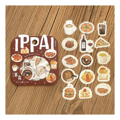 #BGM 箔押しフレークシール IPPAI 洋食いっぱいです ビージーエム :4589435526027