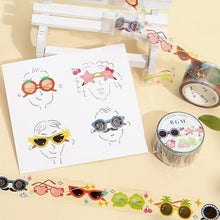 画像をギャラリービューアに読み込む, BGM ビージーエム シール ・ 夏限定 サングラス シール帳 福袋 丸 おしゃれ アルバム デコレーション ハート 大量 ステッカー スマホ ごほうび 花 かわいい スケジュール帳 手帳のタイムキーパー :4589435557984