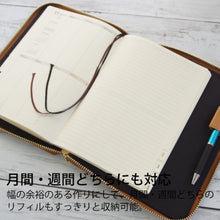 画像をギャラリービューアに読み込む, ラウンドファスナー ジッパー DIARY COVER niko and 仕事計画 ブラウン 89988_ldc09-270br ラコニック(Laconic) :4589988484034