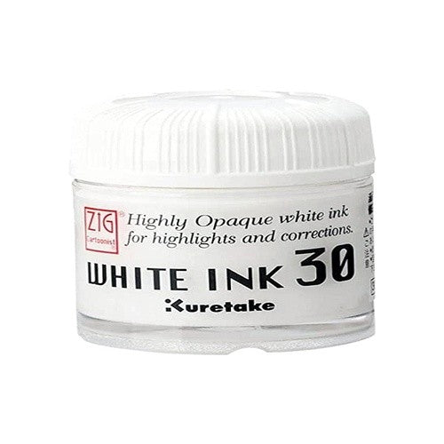 #ZIG CARTOONIST WHITE INK 30 30g (株)呉竹精昇堂 :4901427277210