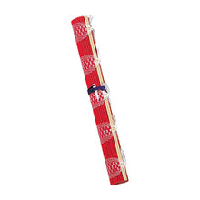 Load image into Gallery viewer, Brush Roll-Up Case, Colored, Cello Pack, 1-Shaku, Red, Kuretake, Kuretake :4901427294958