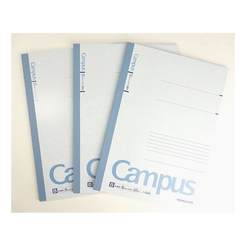 #キャンパスノート6号50枚B罫5冊組 コクヨ(株) :4901480095509
