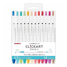 画像をギャラリービューアに読み込む, #クリッカート 12色セットB ゼブラ(ZEBRA) --- ゼブラ 水性ペン クリッカート LT12色セット WYSS22-12CLT : Clickart 12 color set B :4901681382323
