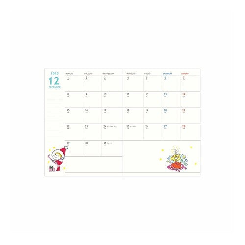 #手帳月間A6 水森亜土 ピンク サンスター文具(株) :4901770760162