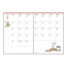 Load image into Gallery viewer, 【SALE価格★40%OFF】 SUN-STAR サンスター 2024年 10月始まり 2025年 1月始まり 手帳 月間式(ブロック) A6 月間 マンスリー ちいかわ コウペンちゃん mofusand モフサンド キャラクター おしゃれ 大人かわいい 手帳カバー ダイアリー スケジュール帳 :9784471701147