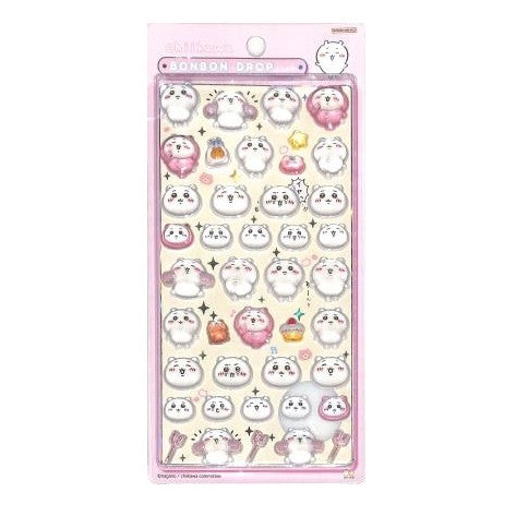 #ボンボンドロップ シール ちいかわ ぷっくり ステッカー ちいかわ主役 キャラクター 癒し系 かわいい サンスター文具(株) :4901770777115