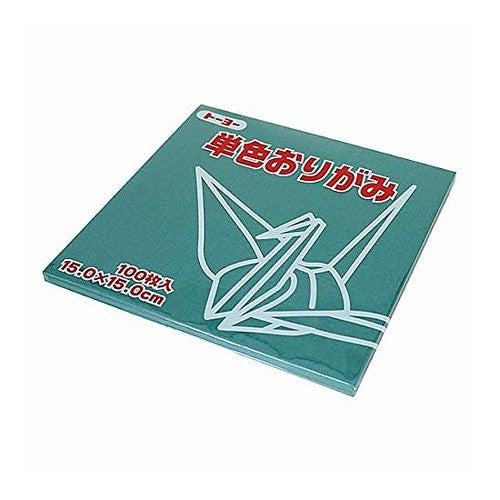 #単色折紙15.0-18 ふかみどり (株)トーヨー :4902031289477