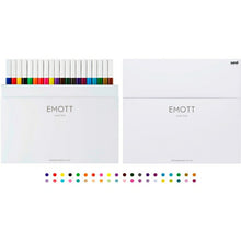 画像をギャラリービューアに読み込む, MITSUBISI 三菱鉛筆 筆記具 ・ EMOTT エモット 40色セット 0.4mm uni ユニ カラーペン セット 8色 水性サインペン 手帳 デコ スケジュール帳 手帳のタイムキーパー :4902778248393