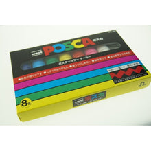 画像をギャラリービューアに読み込む, #ユニ ポスカ 太字角芯 8色セット --- : Uni Posca Bold Square Core 8 Color Set :4902778974711