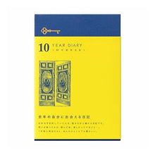 画像をギャラリービューアに読み込む, 日記 10年連用 扉 紺