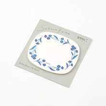 Load image into Gallery viewer, MIDORI Designphil Midori Notebook Accessories - See-through Blue Floral Pattern Sticky Notes, Post-it Notes, Cute and Stylish Speech Bubble Small Character Notepad, Schedule Book, Notebook Timekeeper: 4902805190817