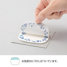 Load image into Gallery viewer, MIDORI Designphil Midori Notebook Accessories - See-through Blue Floral Pattern Sticky Notes, Post-it Notes, Cute and Stylish Speech Bubble Small Character Notepad, Schedule Book, Notebook Timekeeper: 4902805190817