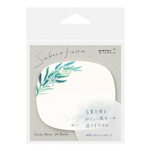 Load image into Gallery viewer, MIDORI DESIGNPHIL MIDORI Notebook Accessories - Translucent Leaf Pattern Sticky Notes, Post-it Notes, Cute and Stylish, Speech Bubble, Small, Character, Memo Pad, Schedule Book, Notebook Timekeeper: 4902805190824