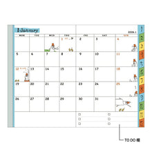 Load image into Gallery viewer, DESINPHIL MIDORI Designphil Midori 2026 January Start Diary Monthly (Block) B7 Pocket Diary Mini Dog Cat Flower Bird Old Man Design Adult Cute Small Thin Diary Schedule Book Diary Timekeeper :4966005292085