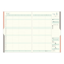 Load image into Gallery viewer, DESINPHIL MIDORI 2026 October 2025 Start Monthly Block B6 Double Schedule Money Planner Stylish Simple Diary Household Ledger Schedule Book Timekeeper of Notebooks :4902805220514
