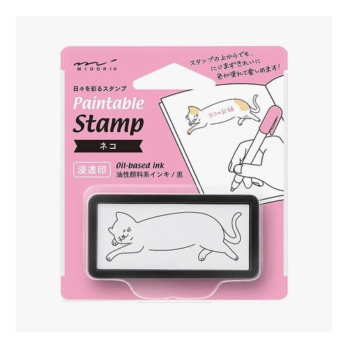 #DESIGNPHIL ミドリスタンプ浸透印ハフネコ柄 (株)ミドリ :4902805355049