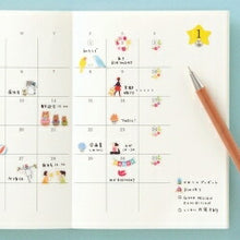 画像をギャラリービューアに読み込む, MIDORI ミドリ シール ・ 小さなコザックラインコ柄 シール帳 福袋 丸 おしゃれ アルバム デコレーション ハート 大量 ステッカー スマホ ごほうび 花 かわいい スケジュール帳 手帳のタイムキーパー :4902805822053