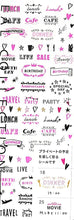 Load image into Gallery viewer, DESINPHIL MIDORI Sticker - Sticker 2270 Pattern Pink Sticker Book Lucky Bag Schedule Deco Sticker Diary Reward Flower Alphabet Schedule Book - Timekeeper for Notebooks :4902805822701