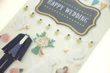 Load image into Gallery viewer, MIDORI Design Phil Midori Seal ・ PCM Title 2358 Wedding Pattern Seal Bag Round Stylish Album Decoration Heart Large Quantity Sticker Smartphone Reward Flower Cute Schedule Book Timekeeper for Notebooks :4902805823586