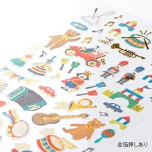 Load image into Gallery viewer, MIDORI Seal Marche Toy Pattern Sticker Book Lucky Bag Round Stylish Album Decoration Heart Large Quantity Sticker Smartphone Reward Flower Cute Schedule Book Notebook Time Keeper :4902805824941