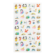 Load image into Gallery viewer, MIDORI Seals: Daily Record Animal Scene Pattern Sticker Book Lucky Bag Round Stylish Album Decoration Heart Large Quantity Stickers Smartphone Reward Flower Cute Schedule Book Notebook Time Keeper: 4902805825689
