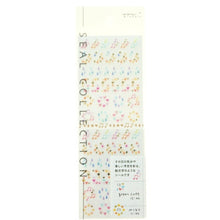Load image into Gallery viewer, MIDORI Seal - Small Glitter Pattern Seal Book Lucky Bag Round Stylish Album Decoration Heart Large Amount Sticker Smartphone Reward Flower Cute Schedule Book Notebook Timekeeper :4902805838474