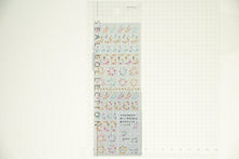 Load image into Gallery viewer, MIDORI Seal - Small Glitter Pattern Seal Book Lucky Bag Round Stylish Album Decoration Heart Large Amount Sticker Smartphone Reward Flower Cute Schedule Book Notebook Timekeeper :4902805838474