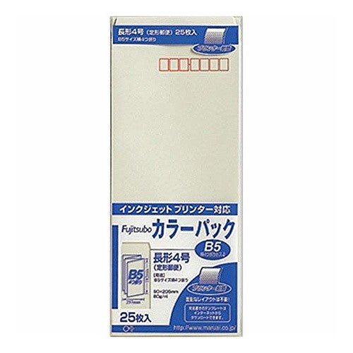 #藤壺カラーパック 長4 グレー (株)マルアイ :4902850033459